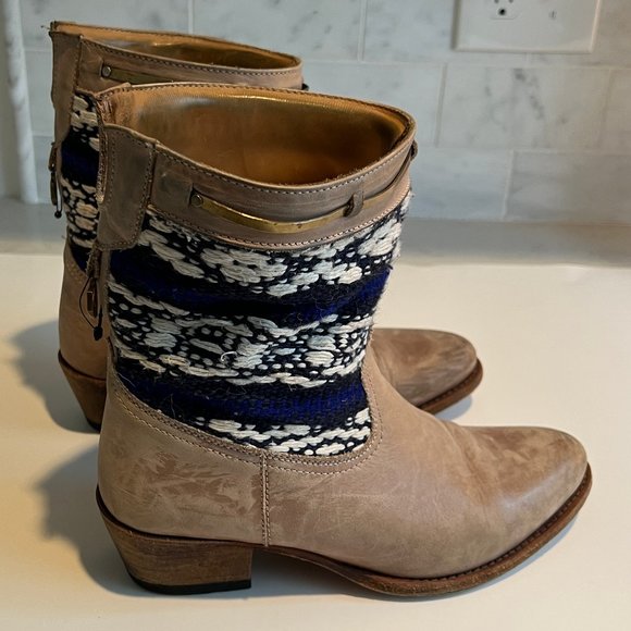 Cobra Society Otto Leather Boots, 39/8.5 - Picture 3 of 4